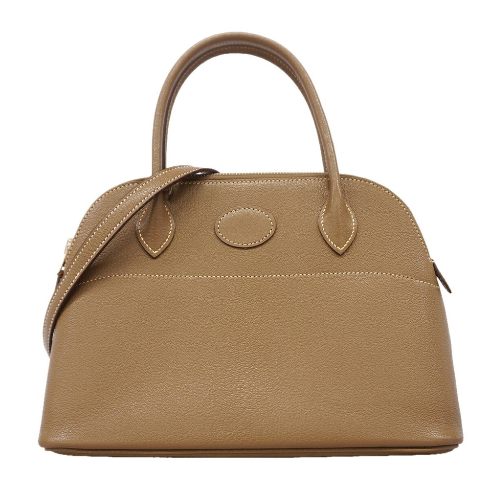 Hermes Bolide 27 Chevre Etoupe Handbag, EEK Stamp, 2-way bag for women, P3499697